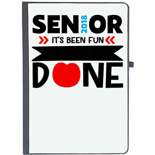                       UDNAG Ruled Notebook Diary 'Teacher | Senior 2018 It Has been Fun', [A5 80Pages 80GSM]                                              