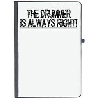                       UDNAG Ruled Notebook Diary 'Drummer | the drummer is always', [A5 80Pages 80GSM]                                              