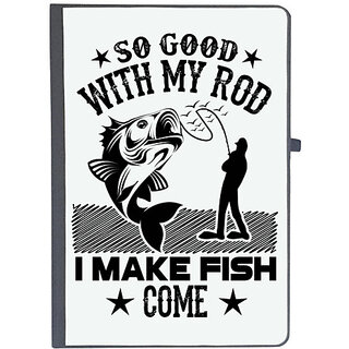                       UDNAG Ruled Notebook Diary 'Fishing | So good', [A5 80Pages 80GSM]                                              