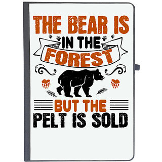                       UDNAG Ruled Notebook Diary 'Forest | The bear is in the forest, but the pelt is sold 01', [A5 80Pages 80GSM]                                              
