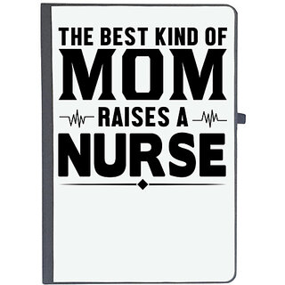                       UDNAG Ruled Notebook Diary 'Mother Nurse | he best kind of mom', [A5 80Pages 80GSM]                                              