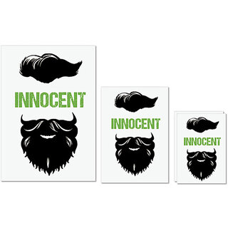 UDNAG Untearable Waterproof Stickers 155GSM 'Beared | Innocent' A4 x 1pc, A5 x 1pc & A6 x 2pc