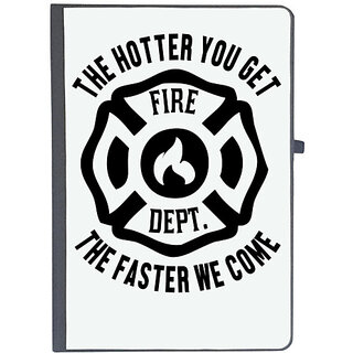                       UDNAG Ruled Notebook Diary 'Fire fighter | The hotter', [A5 80Pages 80GSM]                                              