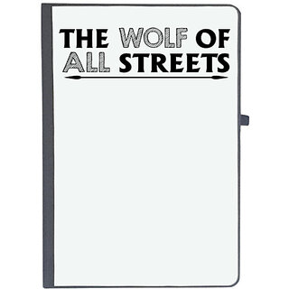                       UDNAG Ruled Notebook Diary 'Wolf | the wolf of all streets', [A5 80Pages 80GSM]                                              