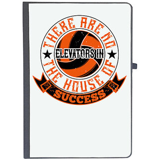                       UDNAG Ruled Notebook Diary 'Volleyball | There are no elevators in the house of success', [A5 80Pages 80GSM]                                              