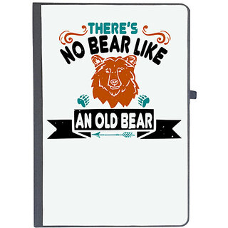                       UDNAG Ruled Notebook Diary 'Bear | Theres no bear like an old bear 01', [A5 80Pages 80GSM]                                              
