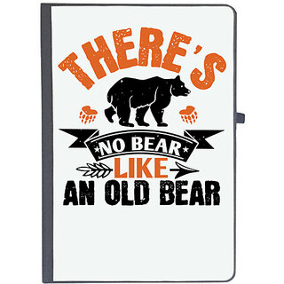                      UDNAG Ruled Notebook Diary 'bear | Theres no bear like an old bearr', [A5 80Pages 80GSM]                                              
