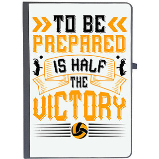                       UDNAG Ruled Notebook Diary 'Volleyball | To be prepared is half the victory', [A5 80Pages 80GSM]                                              