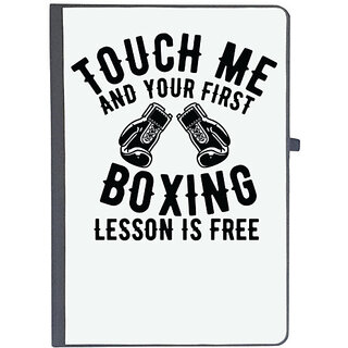                       UDNAG Ruled Notebook Diary 'Boxing | Touch Me', [A5 80Pages 80GSM]                                              