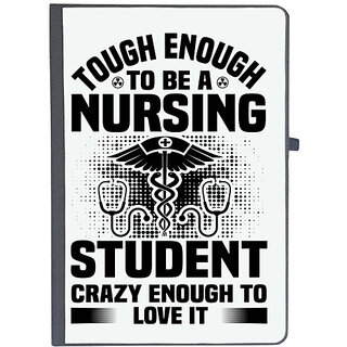                      UDNAG Ruled Notebook Diary 'Nurse | Tough enough', [A5 80Pages 80GSM]                                              