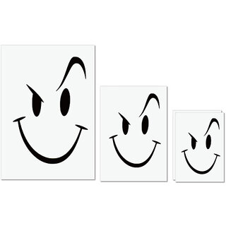 UDNAG Untearable Waterproof Stickers 155GSM 'Smiley' A4 x 1pc, A5 x 1pc & A6 x 2pc UDNAG Untearable Waterproof Stickers 155GSM 'Smiley' A4 x 1pc, A5 x 1pc & A6 x 2pc