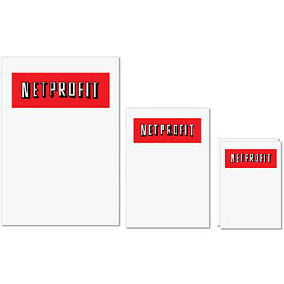 UDNAG Untearable Waterproof Stickers 155GSM 'Profit | Netprofit' A4 x 1pc, A5 x 1pc & A6 x 2pc UDNAG Untearable Waterproof Stickers 155GSM 'Profit | Netprofit' A4 x 1pc, A5 x 1pc & A6 x 2pc