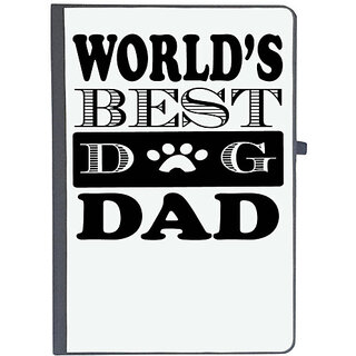                       UDNAG Ruled Notebook Diary 'Father | orld's best dog dad', [A5 80Pages 80GSM]                                              