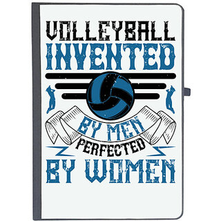                       UDNAG Ruled Notebook Diary 'Volleyball | 85 Volleyball, invented by men, perfected by women', [A5 80Pages 80GSM]                                              