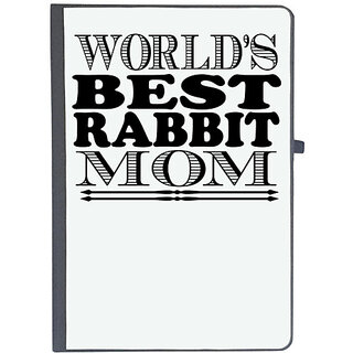                       UDNAG Ruled Notebook Diary 'Mother | world's best rabbit', [A5 80Pages 80GSM]                                              