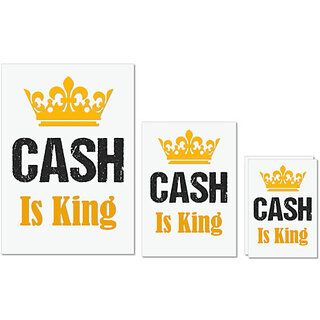 UDNAG Untearable Waterproof Stickers 155GSM 'King | Cash is King' A4 x 1pc, A5 x 1pc & A6 x 2pc UDNAG Untearable Waterproof Stickers 155GSM 'King | Cash is King' A4 x 1pc, A5 x 1pc & A6 x 2pc