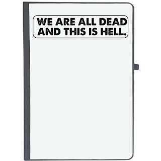                       UDNAG Ruled Notebook Diary 'Death | we are all dead', [A5 80Pages 80GSM]                                              