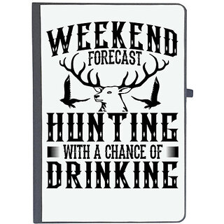                       UDNAG Ruled Notebook Diary 'Hunter | Weekend-1', [A5 80Pages 80GSM]                                              