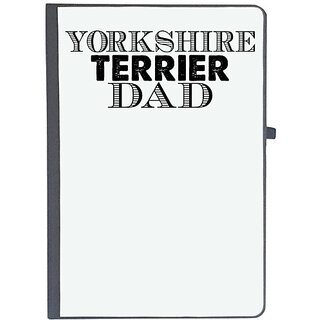                       UDNAG Ruled Notebook Diary 'Father | yorkshire terrier dad', [A5 80Pages 80GSM]                                              