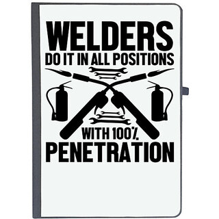                       UDNAG Ruled Notebook Diary 'Welder | Welders do it', [A5 80Pages 80GSM]                                              