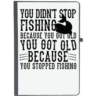                       UDNAG Ruled Notebook Diary 'Fishing | You Didn't Stop', [A5 80Pages 80GSM]                                              