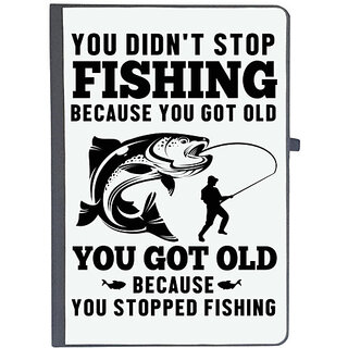                       UDNAG Ruled Notebook Diary 'Fishing | You didn't', [A5 80Pages 80GSM]                                              