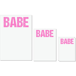 UDNAG Untearable Waterproof Stickers 155GSM 'Babe' A4 x 1pc, A5 x 1pc & A6 x 2pc UDNAG Untearable Waterproof Stickers 155GSM 'Babe' A4 x 1pc, A5 x 1pc & A6 x 2pc
