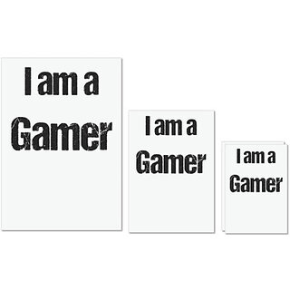 UDNAG Untearable Waterproof Stickers 155GSM 'Gamer | I am a gamer' A4 x 1pc, A5 x 1pc & A6 x 2pc UDNAG Untearable Waterproof Stickers 155GSM 'Gamer | I am a gamer' A4 x 1pc, A5 x 1pc & A6 x 2pc