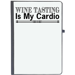                       UDNAG Ruled Notebook Diary 'Wine | wine tasting is my cardio', [A5 80Pages 80GSM]                                              