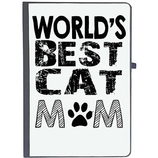                       UDNAG Ruled Notebook Diary 'Mother | World's best cat mom', [A5 80Pages 80GSM]                                              