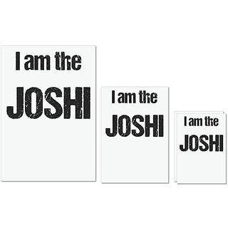 UDNAG Untearable Waterproof Stickers 155GSM 'Joshi | I am the Joshi' A4 x 1pc, A5 x 1pc & A6 x 2pc UDNAG Untearable Waterproof Stickers 155GSM 'Joshi | I am the Joshi' A4 x 1pc, A5 x 1pc & A6 x 2pc