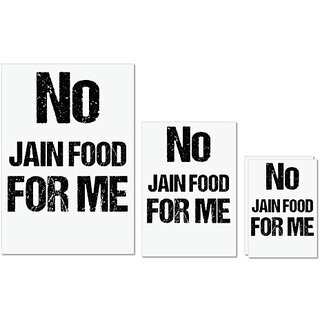 UDNAG Untearable Waterproof Stickers 155GSM 'Jain | No Jain Food for me' A4 x 1pc, A5 x 1pc & A6 x 2pc UDNAG Untearable Waterproof Stickers 155GSM 'Jain | No Jain Food for me' A4 x 1pc, A5 x 1pc & A6 x 2pc