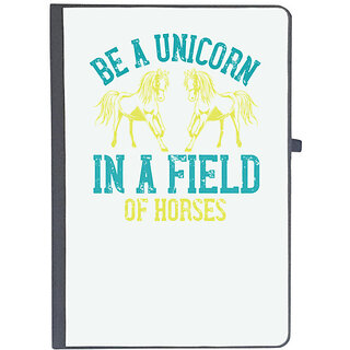                       UDNAG Ruled Notebook Diary 'Unicorn | be a unicorn in a field of horses', [A5 80Pages 80GSM]                                              