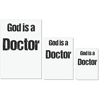 UDNAG Untearable Waterproof Stickers 155GSM 'Doctor | is a Docter' A4 x 1pc, A5 x 1pc & A6 x 2pc UDNAG Untearable Waterproof Stickers 155GSM 'Doctor | is a Docter' A4 x 1pc, A5 x 1pc & A6 x 2pc