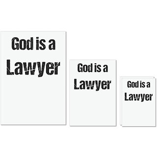                       UDNAG Untearable Waterproof Stickers 155GSM 'Lawyer |  is Lawyer' A4 x 1pc, A5 x 1pc & A6 x 2pc                                              
