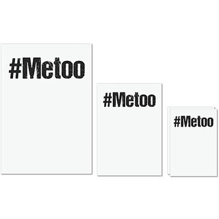 UDNAG Untearable Waterproof Stickers 155GSM 'Hashtag | Metoo' A4 x 1pc, A5 x 1pc & A6 x 2pc UDNAG Untearable Waterproof Stickers 155GSM 'Hashtag | Metoo' A4 x 1pc, A5 x 1pc & A6 x 2pc