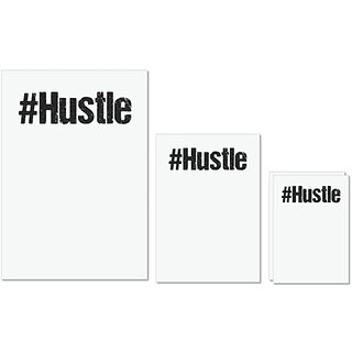 UDNAG Untearable Waterproof Stickers 155GSM 'Hashtag | hustle' A4 x 1pc, A5 x 1pc & A6 x 2pc UDNAG Untearable Waterproof Stickers 155GSM 'Hashtag | hustle' A4 x 1pc, A5 x 1pc & A6 x 2pc