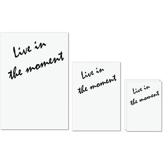 UDNAG Untearable Waterproof Stickers 155GSM 'Moment | Live in the moment' A4 x 1pc, A5 x 1pc & A6 x 2pc UDNAG Untearable Waterproof Stickers 155GSM 'Moment | Live in the moment' A4 x 1pc, A5 x 1pc & A6 x 2pc