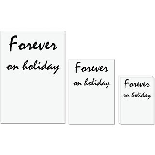 UDNAG Untearable Waterproof Stickers 155GSM 'Holiday | Forever on holiday' A4 x 1pc, A5 x 1pc & A6 x 2pc UDNAG Untearable Waterproof Stickers 155GSM 'Holiday | Forever on holiday' A4 x 1pc, A5 x 1pc & A6 x 2pc