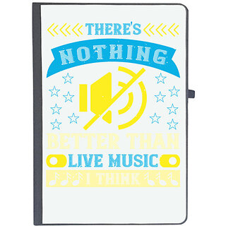                       UDNAG Ruled Notebook Diary 'Music | There's nothing better than live music, I think', [A5 80Pages 80GSM]                                              