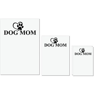UDNAG Untearable Waterproof Stickers 155GSM 'Mom | Dog mom' A4 x 1pc, A5 x 1pc & A6 x 2pc UDNAG Untearable Waterproof Stickers 155GSM 'Mom | Dog mom' A4 x 1pc, A5 x 1pc & A6 x 2pc