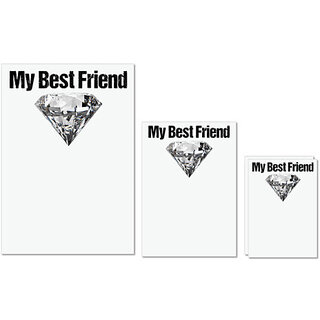 UDNAG Untearable Waterproof Stickers 155GSM 'Diamond | My best friend' A4 x 1pc, A5 x 1pc & A6 x 2pc UDNAG Untearable Waterproof Stickers 155GSM 'Diamond | My best friend' A4 x 1pc, A5 x 1pc & A6 x 2pc