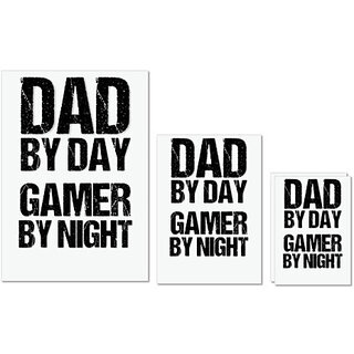 UDNAG Untearable Waterproof Stickers 155GSM 'Dad | Dad by day Gamer by Night' A4 x 1pc, A5 x 1pc & A6 x 2pc UDNAG Untearable Waterproof Stickers 155GSM 'Dad | Dad by day Gamer by Night' A4 x 1pc, A5 x 1pc & A6 x 2pc