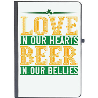                      UDNAG Ruled Notebook Diary 'Beer | love in our hearts beer in our bellies', [A5 80Pages 80GSM]                                              