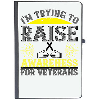                       UDNAG Ruled Notebook Diary 'Awareness | I'm trying to raise awareness for veterans', [A5 80Pages 80GSM]                                              