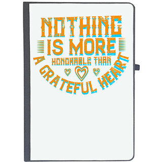                       UDNAG Ruled Notebook Diary 'Heart | Nothing is more Honourable than a grateful heart', [A5 80Pages 80GSM]                                              