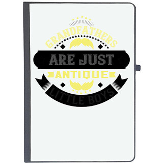                       UDNAG Ruled Notebook Diary 'Grand Father | Grandfathers are just antique little boys-3', [A5 80Pages 80GSM]                                              