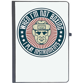                       UDNAG Ruled Notebook Diary 'Boxing | When I'm not boxing, I play instruments', [A5 80Pages 80GSM]                                              