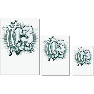UDNAG Untearable Waterproof Stickers 155GSM 'Joker and 13 flower' A4 x 1pc, A5 x 1pc & A6 x 2pc UDNAG Untearable Waterproof Stickers 155GSM 'Joker and 13 flower' A4 x 1pc, A5 x 1pc & A6 x 2pc