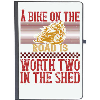                       UDNAG Ruled Notebook Diary 'Rider | A bike on the worth two in the shet', [A5 80Pages 80GSM]                                              